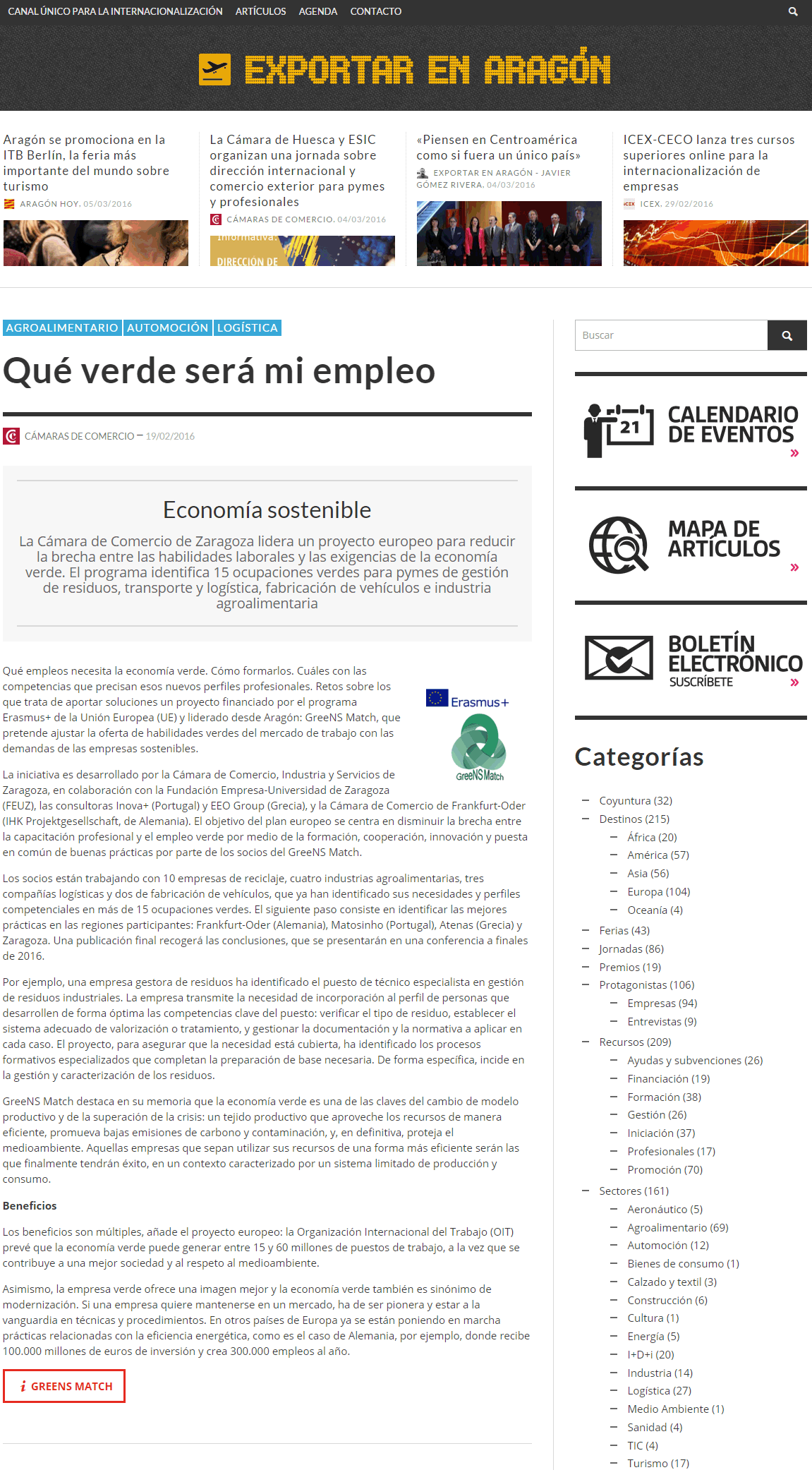 Web - Exportar en Aragon
